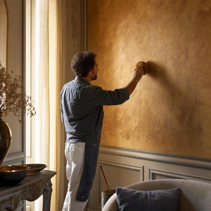 Peinture &agrave; l'ancienne &agrave; Lingolsheim, quelle technique pour un rendu patin&eacute; authentique ?